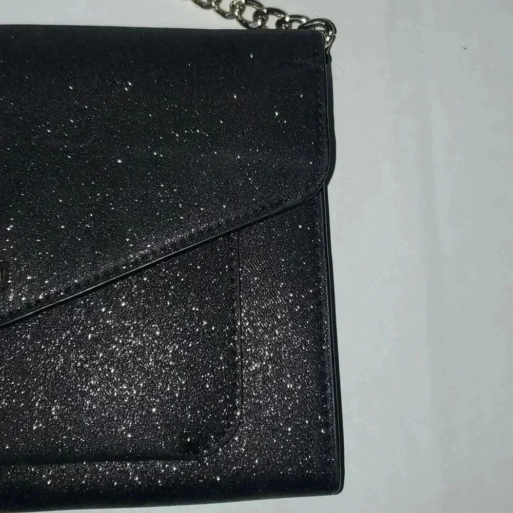 Kate Spade Black Tinsel Flap Crossbody